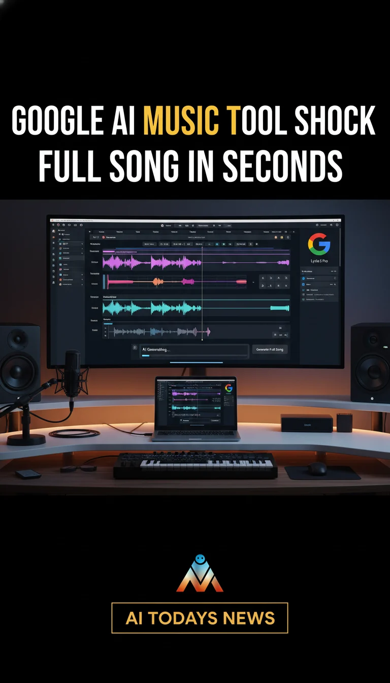 AI Music Tool Lyria 3 Pro generating songs AI TODAYS NEWS