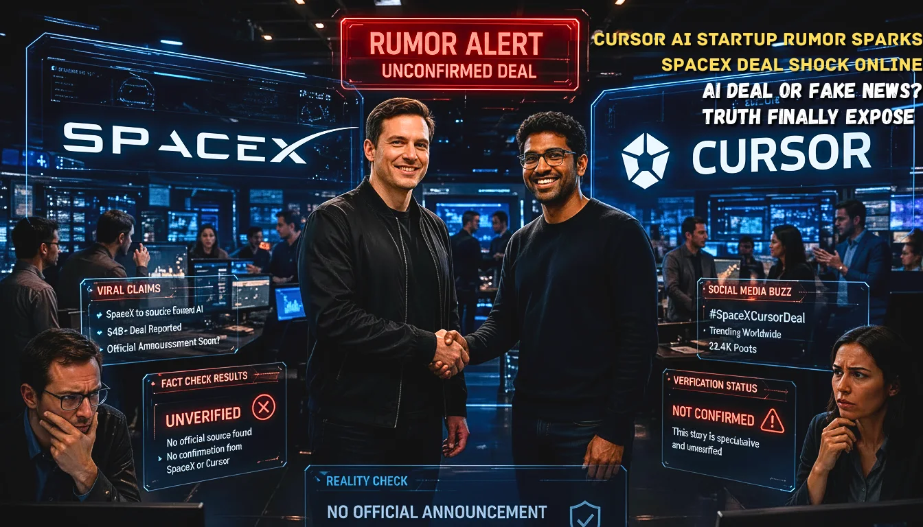 Cursor AI Startup rumor sparks SpaceX deal shock online discussion in tech world