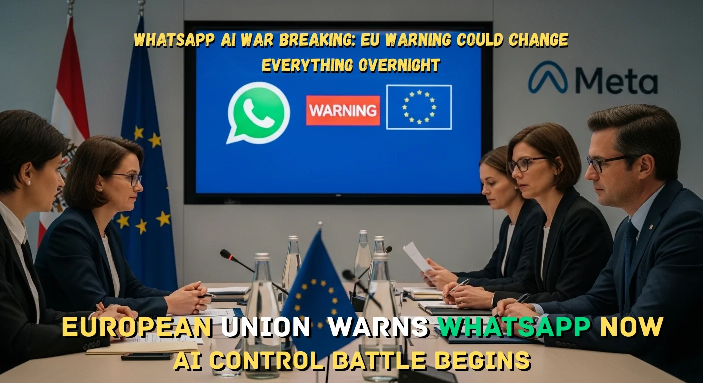 WhatsApp AI War EU warning Meta AI regulation AI Todays News