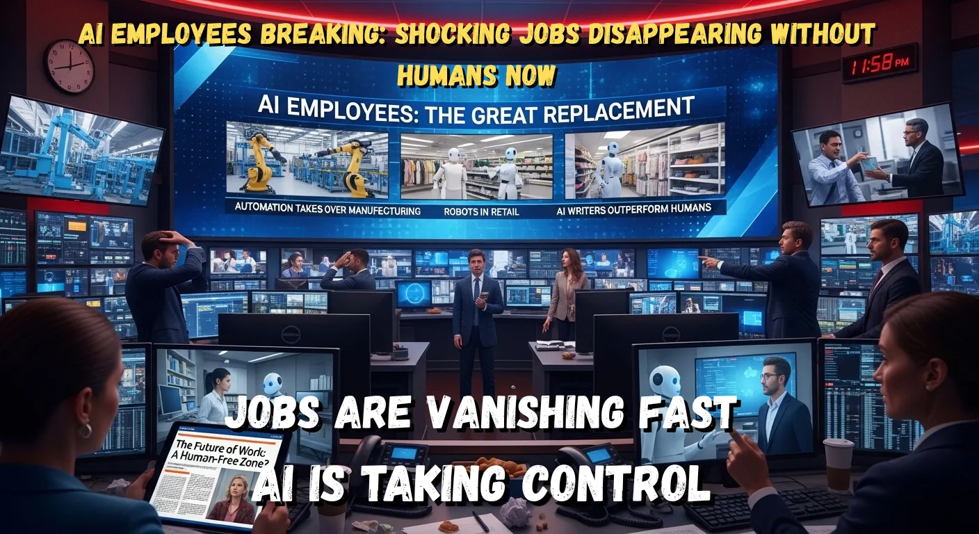 AI Employees replacing human jobs AI Employees automation global workforce AI TODAYS NEWS