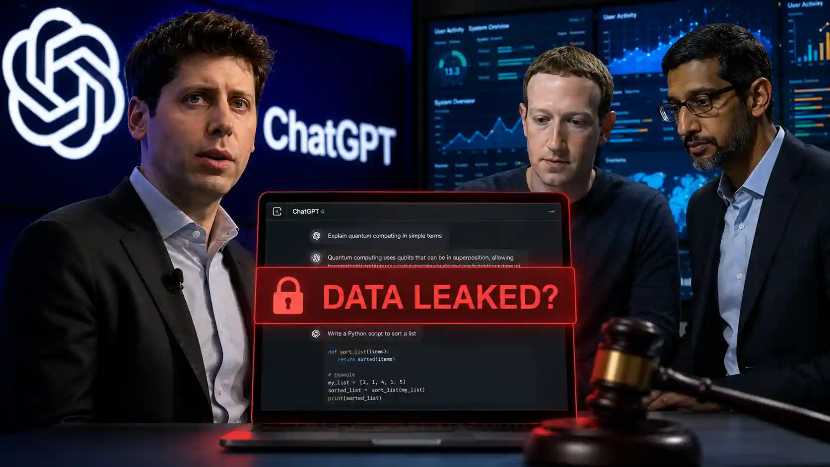 ChatGPT Privacy Lawsuit 2026 OpenAI Meta Google data sharing exposed